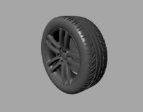 轮胎,汽车配件maya模型