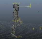 迪士尼双颠步伐 高位动作动画maya模型源文件下载!含绑定