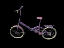 maya自行车模型