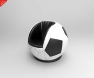 个性十足的足球椅3D模型