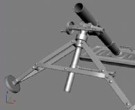82迫击炮3D模型