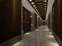 洗浴中心走廊3D模型