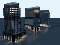 现代商业建筑3D模型
