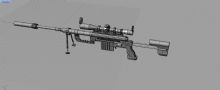 CheyTac M-200狙击步枪3D模型
