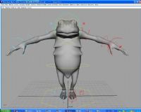 游戏怪兽青蛙maya模型