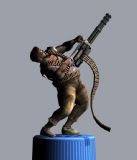 游戏角色机枪手3D模型