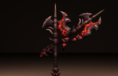 暗黑斧头3D模型,带贴图