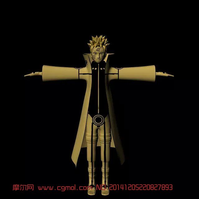 火影旋窝鸣人<em>九尾</em>模式_卡通角色_<em>动画</em>角色_3