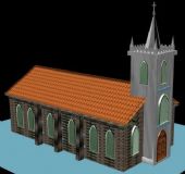 教堂,室外模型