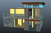 maya楼房模型