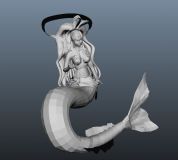 美人鱼公主maya模型