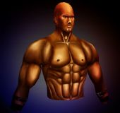 肌肉男身体3D模型