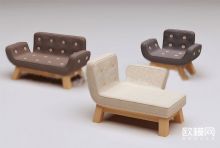 爱丽丝童话沙发3D模型