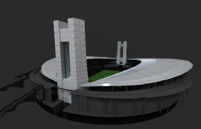 杭州黄龙体育场3D模型