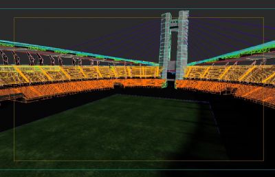 杭州黄龙体育场3D模型