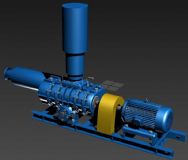 增压泵3D模型