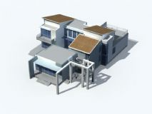 二层别墅3D模型