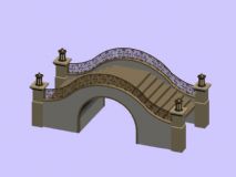 欧式拱桥max模型
