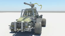 军用越野车maya模型