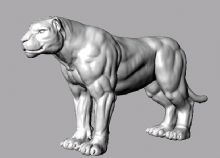 肌肉狮子3D模型