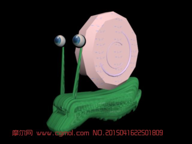 海绵宝宝 小蜗3D模型_卡通角色_游戏角色_3D