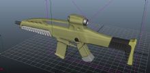 X8步枪maya模型