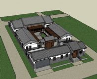 山西古建庭院3D模型