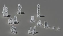 冰山,冰柱3D模型