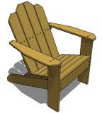 木制座椅3D模型