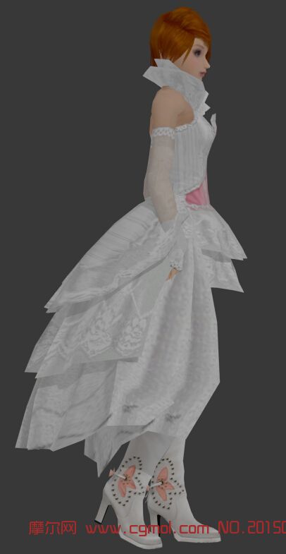 3d婚纱模特模型下载
