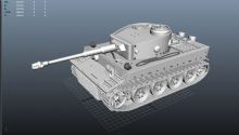 maya虎式坦克模型
