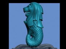 鱼尾狮3D模型