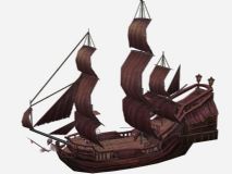 海盗船3D模型