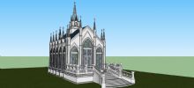 白色教堂3D模型