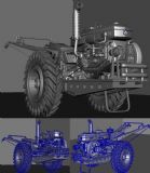 农用拖拉机Maya模型
