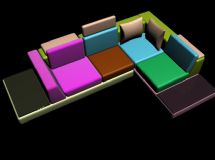 组合沙发max模型