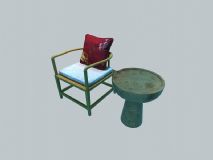 新中式椅3D模型