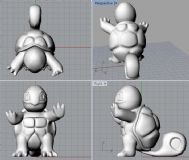 杰尼龟3D打印模型