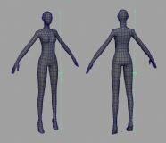 基础女人体3D模型(obj格式)