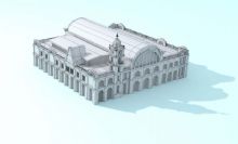 北京前门老火车站3D模型