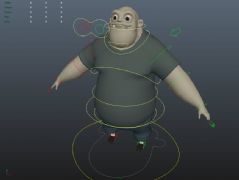 大胖子maya模型