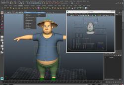 草帽农夫maya模型