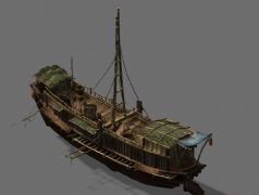 江南渔船3d,max模型