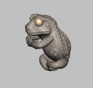青蛙雕刻3D打印