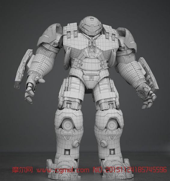 Hulkbuster反浩克装甲,机械角色,机械模型,3d模型下载,3D模型网,maya模型免费下载,摩尔网