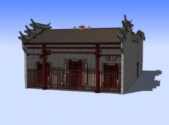 庙宇,古建3D模型