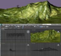 山顶黄昏3D模型