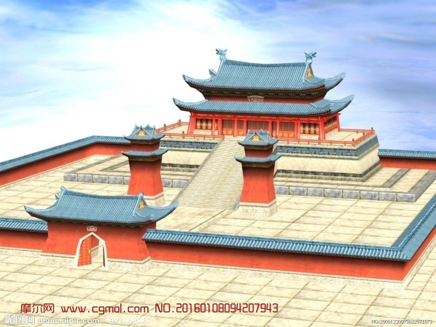 中国风宫殿游戏场景图片