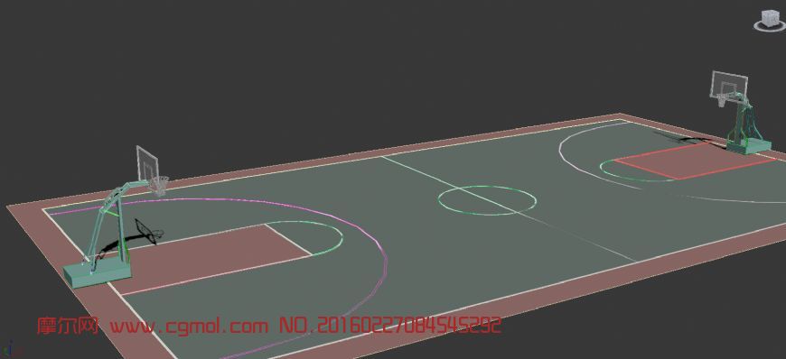 篮球场手绘点位图