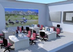 maya电脑教室模型